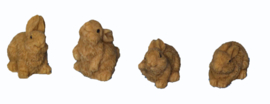 Bunny set 4 pieces 2-3cm