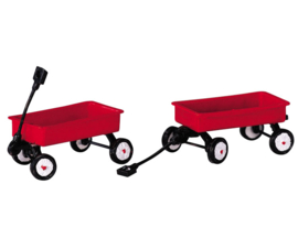 Red Wagons, Set of 2
