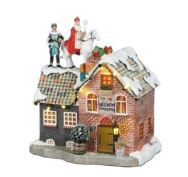 Sinterklaas on roof battery operated