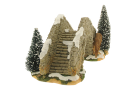 Stone bridge with deer
