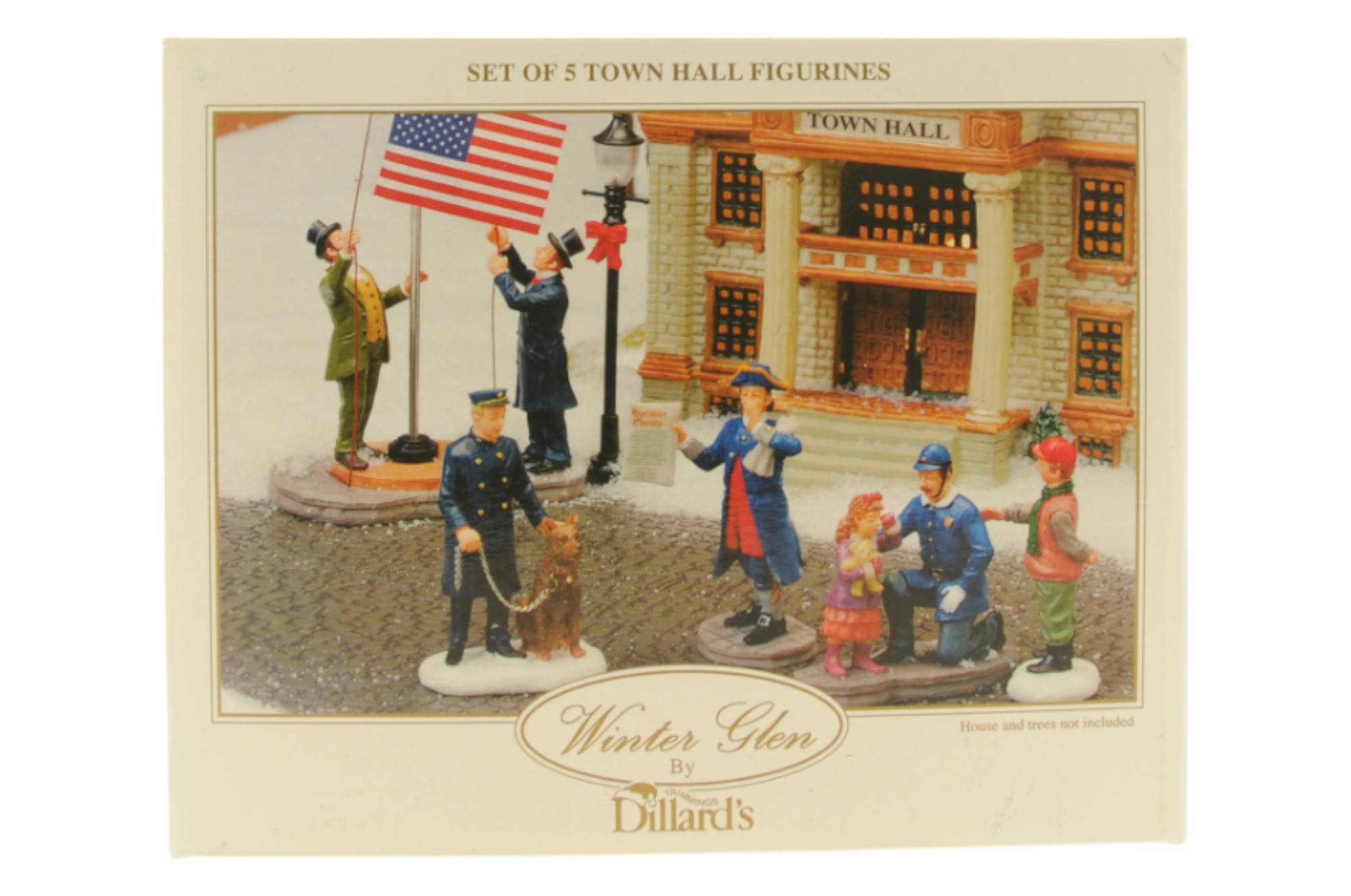Set Of 5 Town Hall - Winter Glen by Dillard's - Import United States