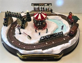 Mr. Christmas Animated Musical Going Home for the Holidays Carousel Train