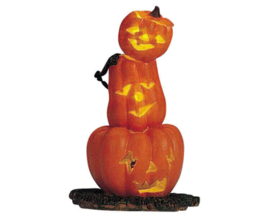 Lighted Pumpkin Totem