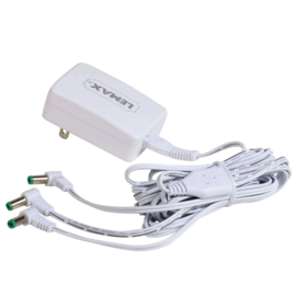 Power Adaptor 4,5V, 1000MA, White, 3-output, Changeable Plug - UK