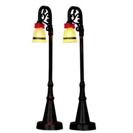 Bell Ornament Lamp Post, Set Of 2 - Coventry Cove - Import United States