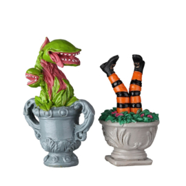 Spooky Planter Urns, Set Of 2 