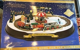 Mr. Christmas Animated Musical Going Home for the Holidays Carousel Train