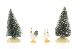 Rooster & Hen 2cm, Set of 2