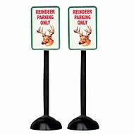 Reindeer Parking Only Sign, Set Of 2