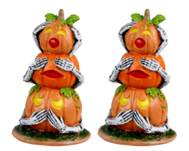 Pumpkin Snowmen, Set Of 2