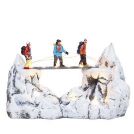 Hikers Across Ravine