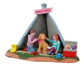 Girls Backyard Camping