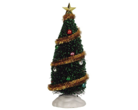 9" Sparkling Green Christmas Tree