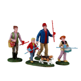 Family Fishing Day,  Set Of 4 - NEW 2024