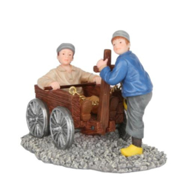 Children With Playing Cart