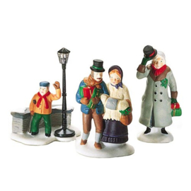 Dickens Village - Christmas Carol, Christmas Morning Figurines