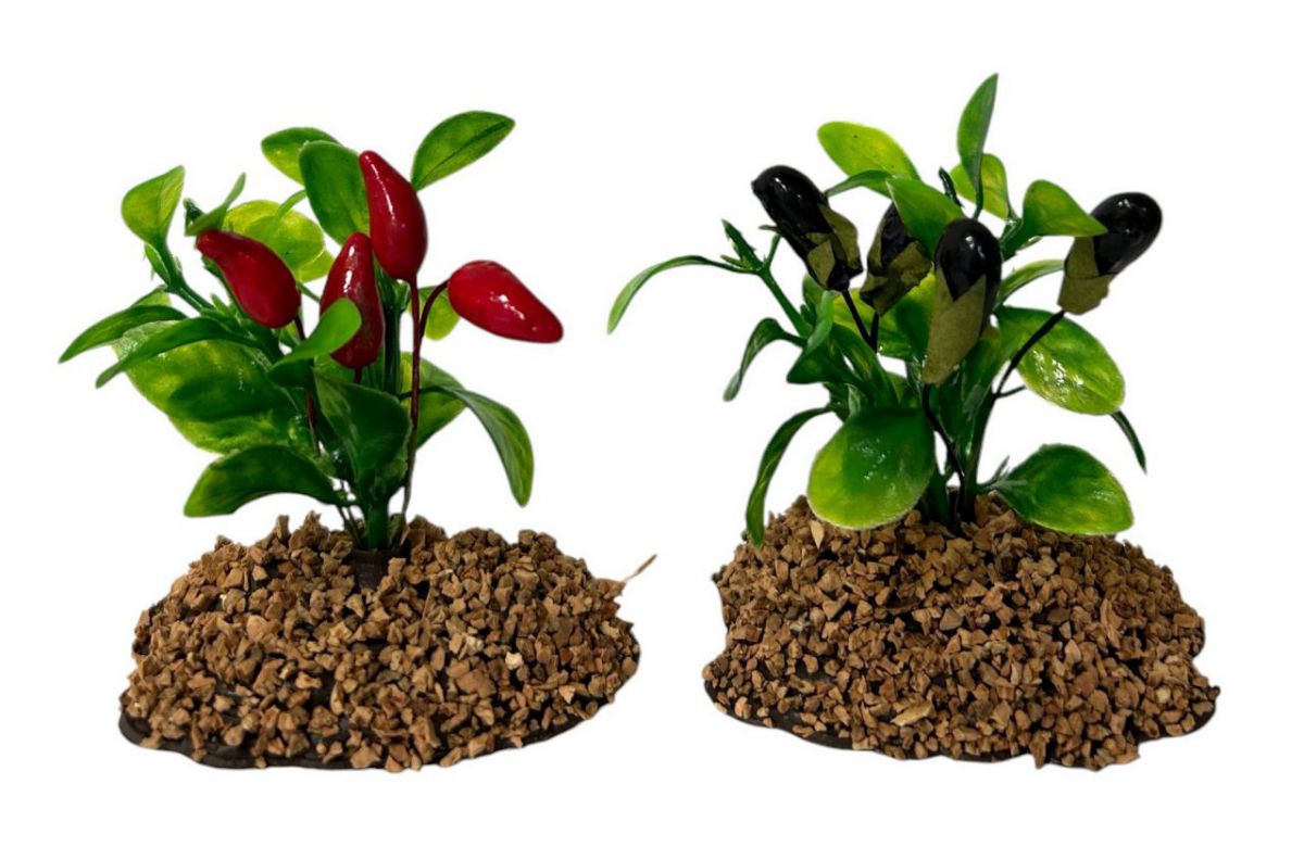 Piementos and aubergines, set of 2 5cm