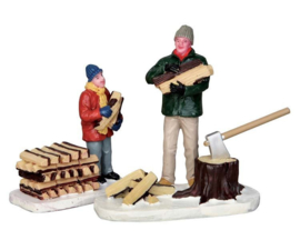 Stacking Firewood, Set Of 2