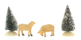 Lambs 4cm, Set Of 2
