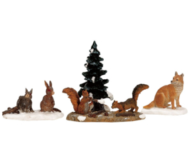 Woodland Animals, Set Of 4