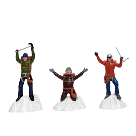 Hikers At The Mountaintop, Set of 3
