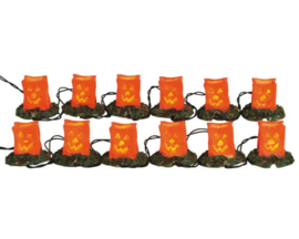 12 Lighted Pumpkin Luminary String