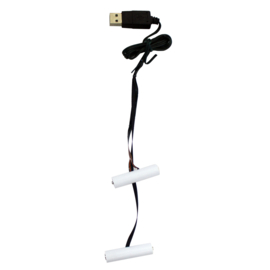 USB Power Adapters Equivalent to 2-AAA Leader Wire - 46cm