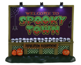 Spooky Town Sign