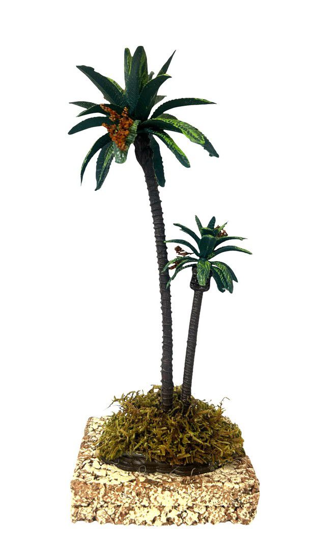 Decorated Double Palm Tree 20cm