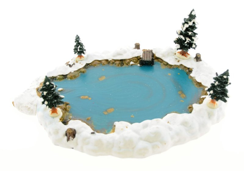 94387 - Mill Pond, Set of 6 - Lemax Christmas Village Landscape Items
