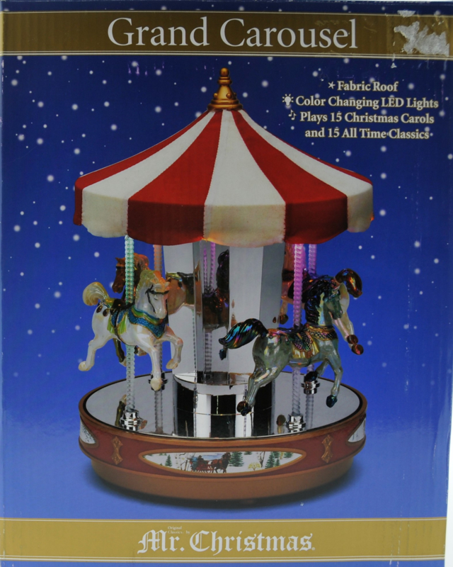 Grand Carousel Mr. Christmas kerstdorpfannl
