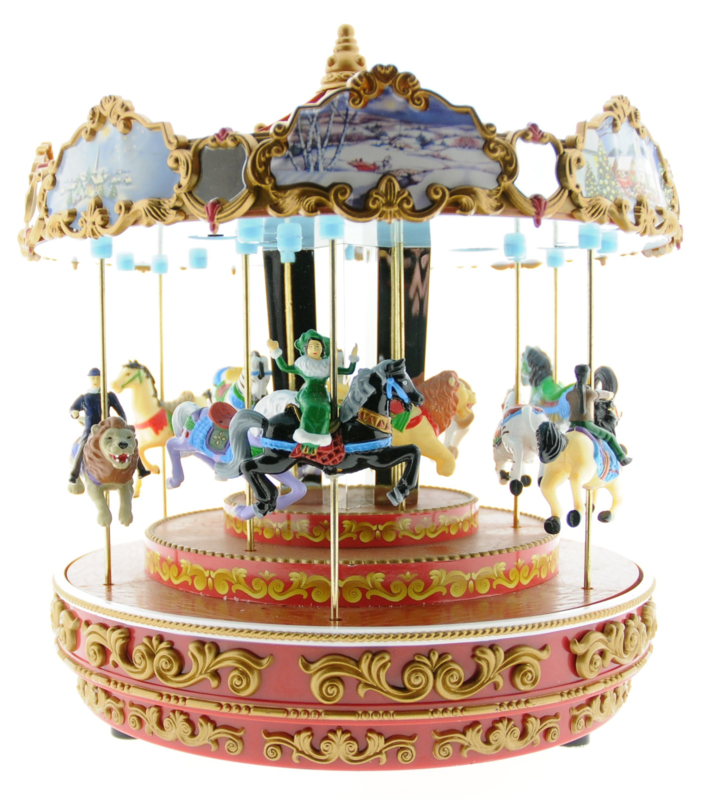 Mr. Christmas Triple Decker Carousel | Mr. Christmas | kerstdorpfan-nl