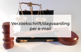 Verzoekschrift of dagvaarding opstellen per e-mail