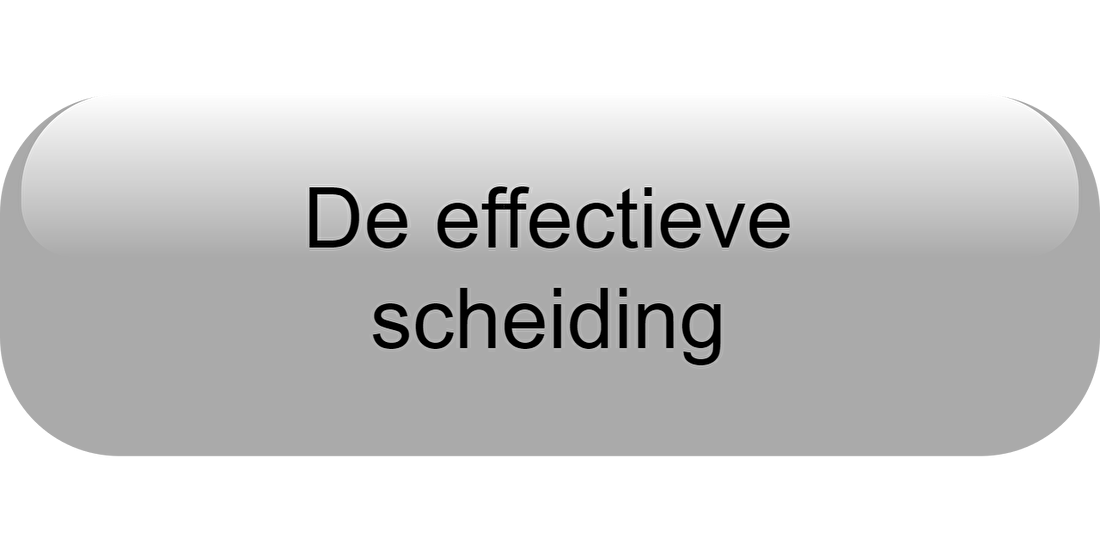 De effectieve scheiding