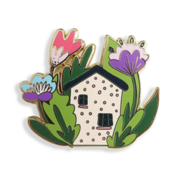 Summer cottage - needle minder - Leti Stitch