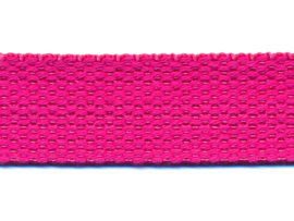 Fuchsia 25mm/1" Cotton Look Bag Straps