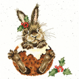 Little Pudding Aida Wrendale Designs by Hannah Dale Bothy Threads Embroidery Kit