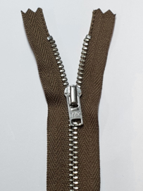 563 16cm Fine Silver Pants Zipper YKK