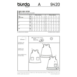 9420 Burda Naaipatroon - Jurk in variaties