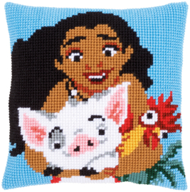 Moana Disney Canvas Cushion Vervaco