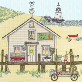 New England: Shrimp Shack Aida Bothy Threads Cross Stitch Kit