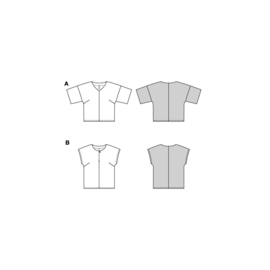 5673 Burda naaipatroon - Blouse in variatie
