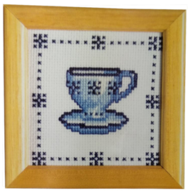 Teacup Delfts Blue Aida Vervaco