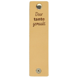 Door tante gemaakt leather label - Durable