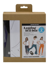 Legging in a box Zwart - Compleet naaipatroon + stof - Knip & Editex