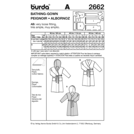 2662 Burda Naaipatroon | Badjas in variaties