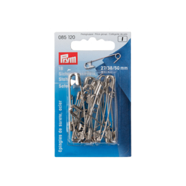 Steel Safety Pins 27,38,50mm/1",1.5",2" Prym