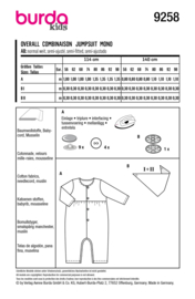 9258 Burda Naaipatroon | Boxpak