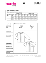 9209 Burda Naaipatroon | Bloes in variatie