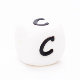 C 12mm Silicone Letter Bead